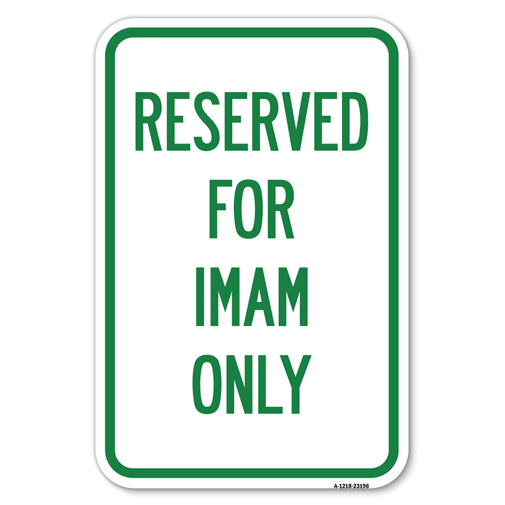 Reserved for Imam Only