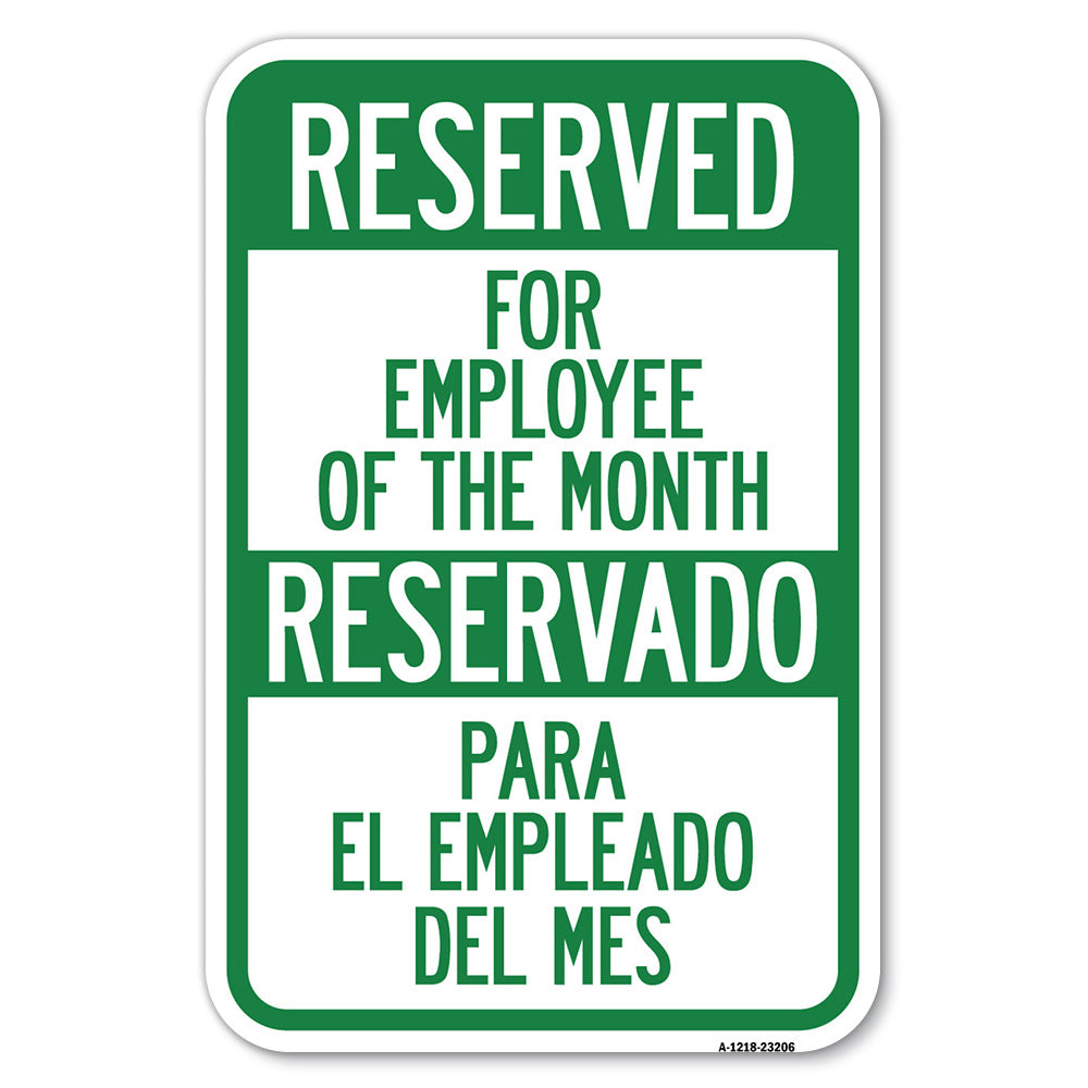 Reserved for Employee of the Month - Reservado Para El Empleado Del Mes