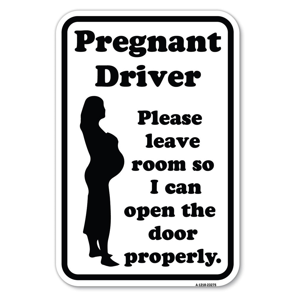 Pregnant Driver - Please Leave Room So I Can Open the Door Properly (With Graphic)