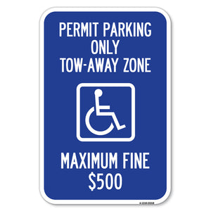 Permit Parking Only Tow-Away Zone Maximum Fine