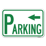 Parking with Arrow Pointing Left