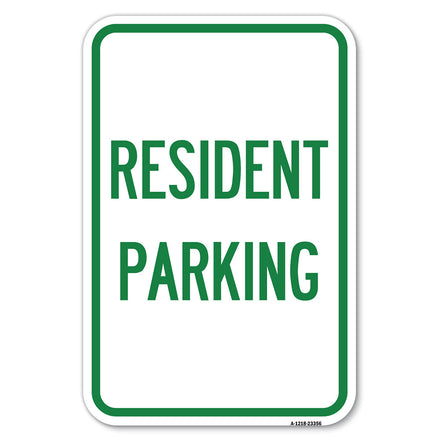 Parking Sign Resident Parking