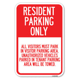 Parking Sign Resident Parking Only