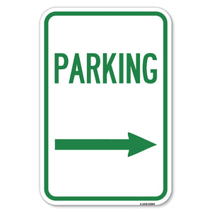 Parking Sign (Right Arrow)