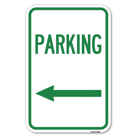 Parking Sign (Left Arrow)