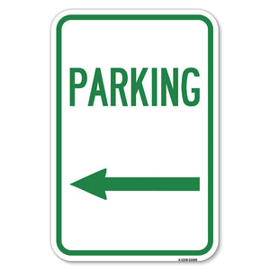 Parking Sign (Left Arrow)