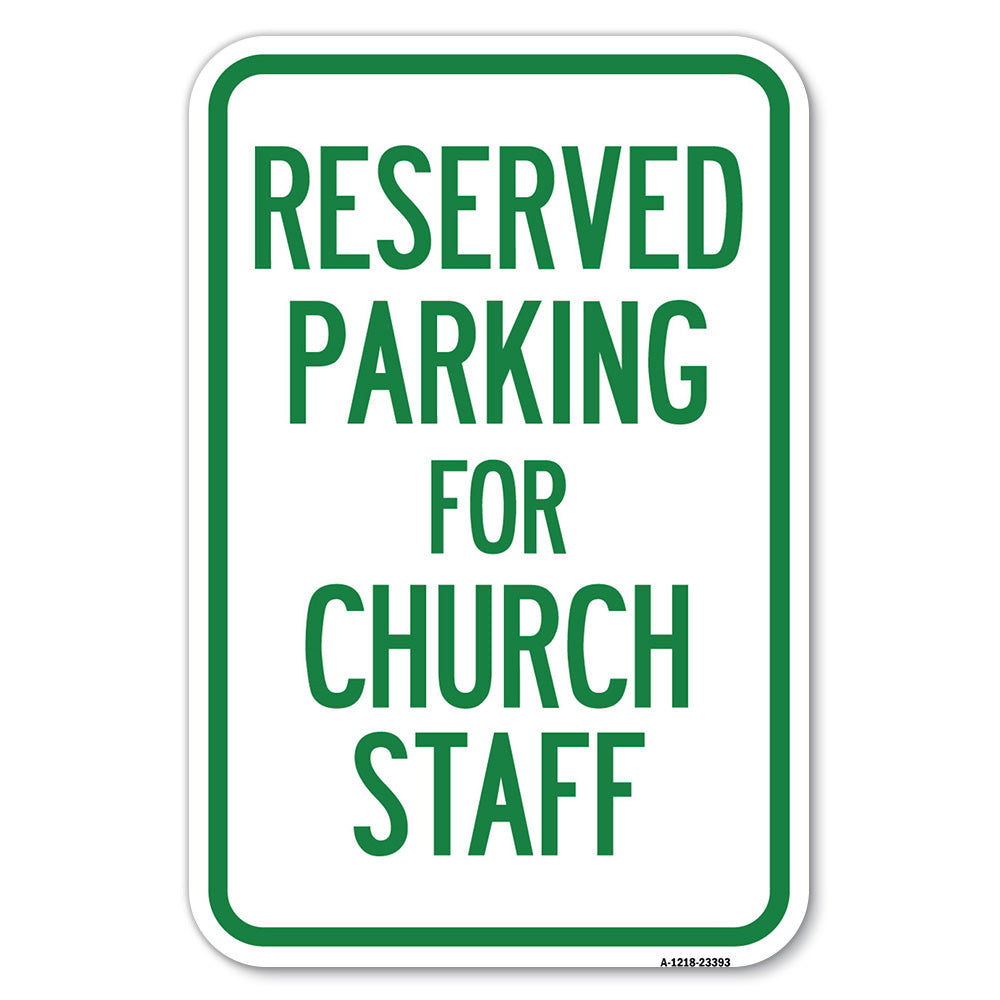 Parking Reserved for Church Staff