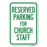 Parking Reserved for Church Staff