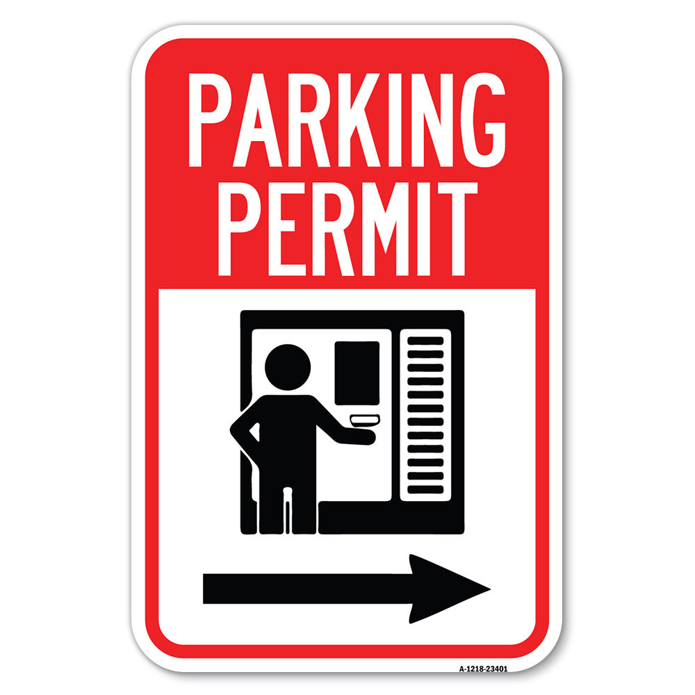 Parking Permit (With Right Arrow Symbol)