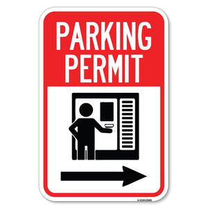 Parking Permit (With Right Arrow Symbol)