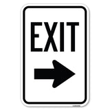 Parking Lot Sign Exit Sign (Right Arrow)