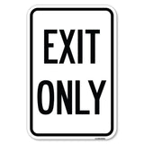 Parking Lot Sign Exit Only