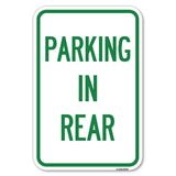 Parking in Rear
