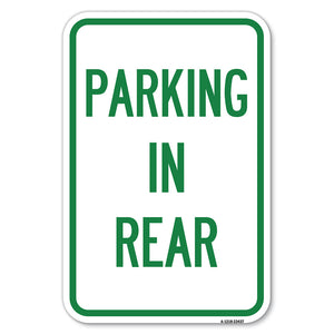 Parking in Rear