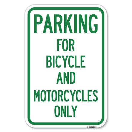 Parking for Bicycles and Motorcycles Only