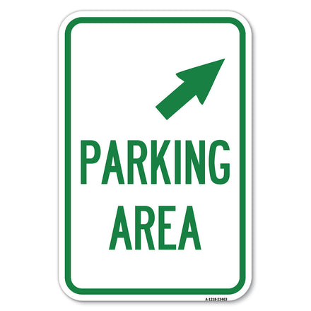 Parking Area with Upper Right Arrow