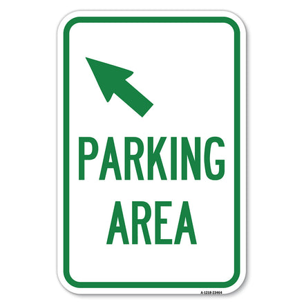 Parking Area with Upper Left Arrow