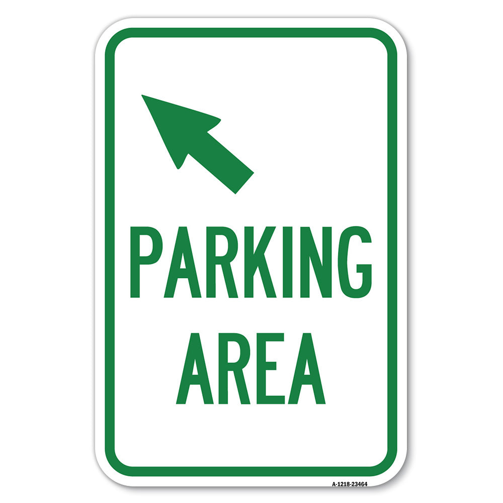 Parking Area with Upper Left Arrow