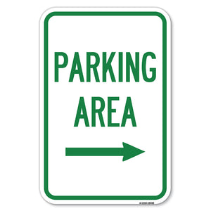 Parking Area with Right Arrow