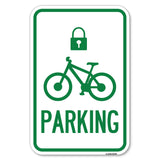 Parking (With Cycle and Lock Symbol)