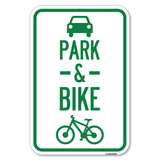 Park & Ride (With Bicycle Graphic