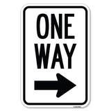 One Way Sign (Right Arrow)