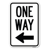 One Way Sign (Left Arrow)