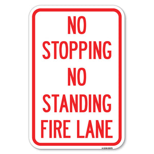 No Stopping No Standing Fire Lane