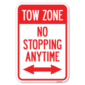 No Stopping Anytime with Bi-Directional Arrow