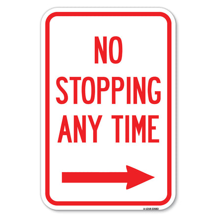 No Stopping Anytime with Arrow (Right)