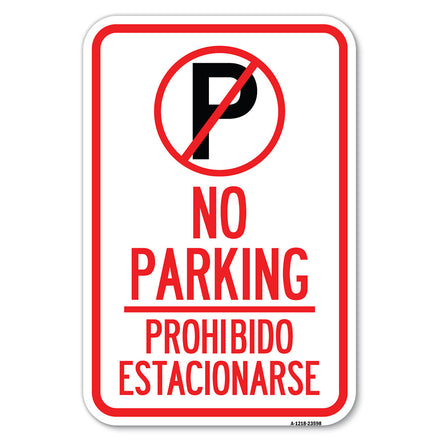 No Parking Prohibido Estacionar (No Parking Symbol)