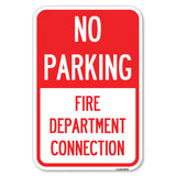 No Parking Sign No Parking - Fire Department Connection