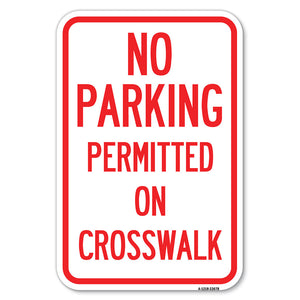 No Parking Permitted on Crosswalk