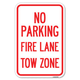 No Parking Fire Lane Tow Zone (K-1645)
