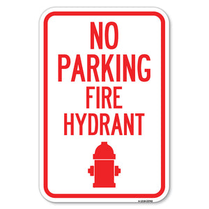 No Parking Fire Hydrant (With Graphic)