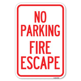 No Parking Fire Escape