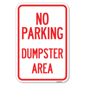 No Parking Dumpster Area