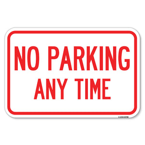 No Parking Anytime Sign, Small