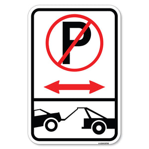 No Parking - Tow Away Zone (With Graphic)