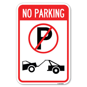 No Parking (No Parking Symbol and Tow Truck Symbol)