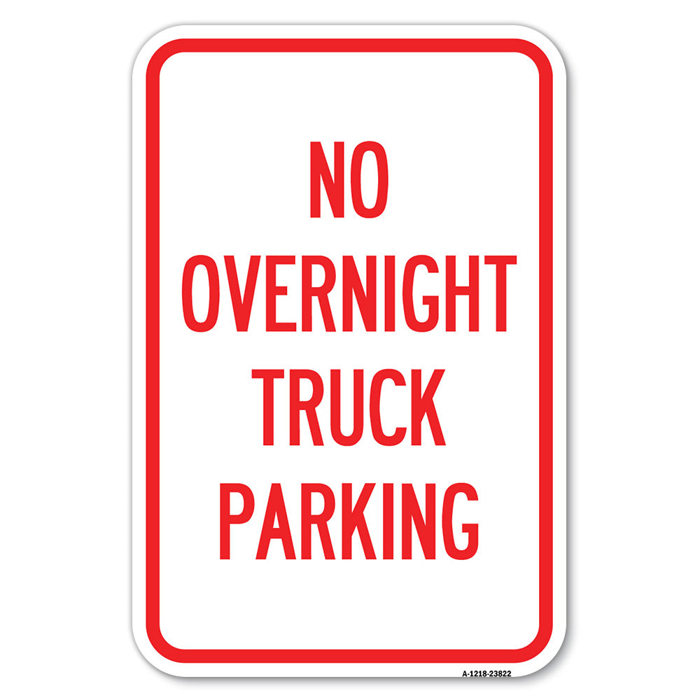 No Overnight Truck Parking