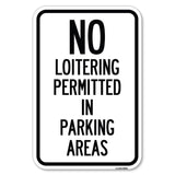 No Loitering Permitted in Parking Areas