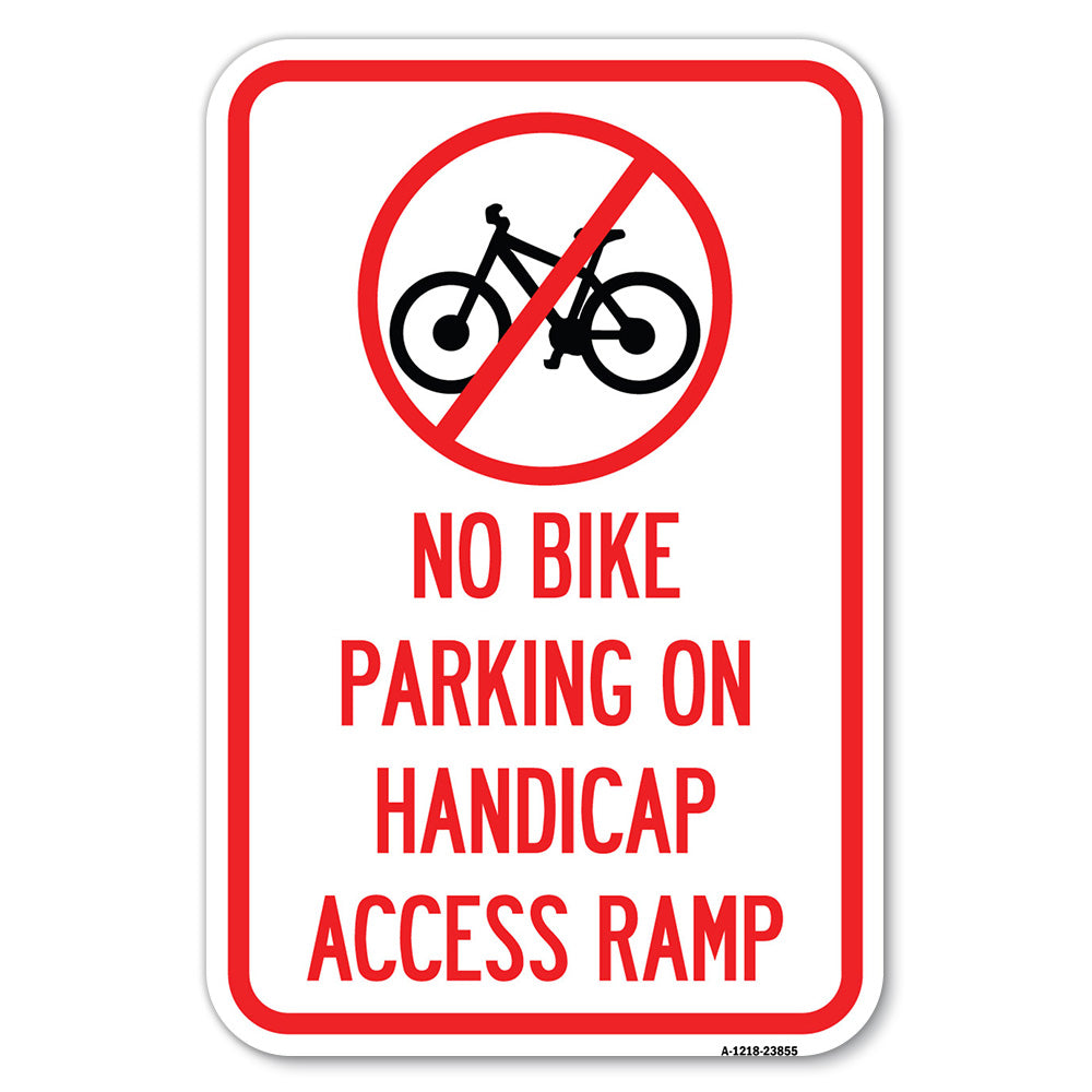 No Bike Parking on Handicap Access Ramp
