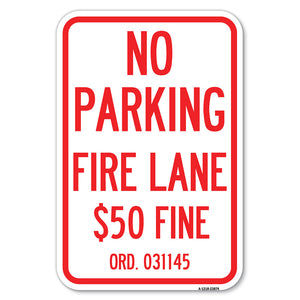 Missouri No Parking Fire Lane $50 Fine