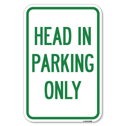 Head in Parking Only