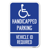 Handicapped Parking - Vehicle Id Required - (Handicapped Symbol)