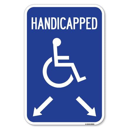 Handicapped Parking with Double Arrows