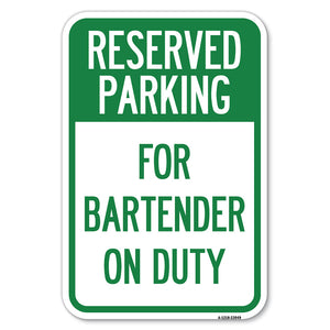 For Bartender on Duty