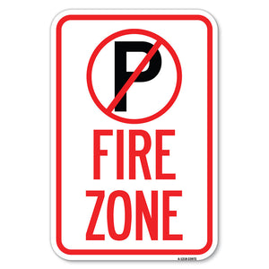 Fire Zone (No Parking Symbol)