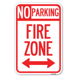 Fire Lane with Bidirectional Arrow